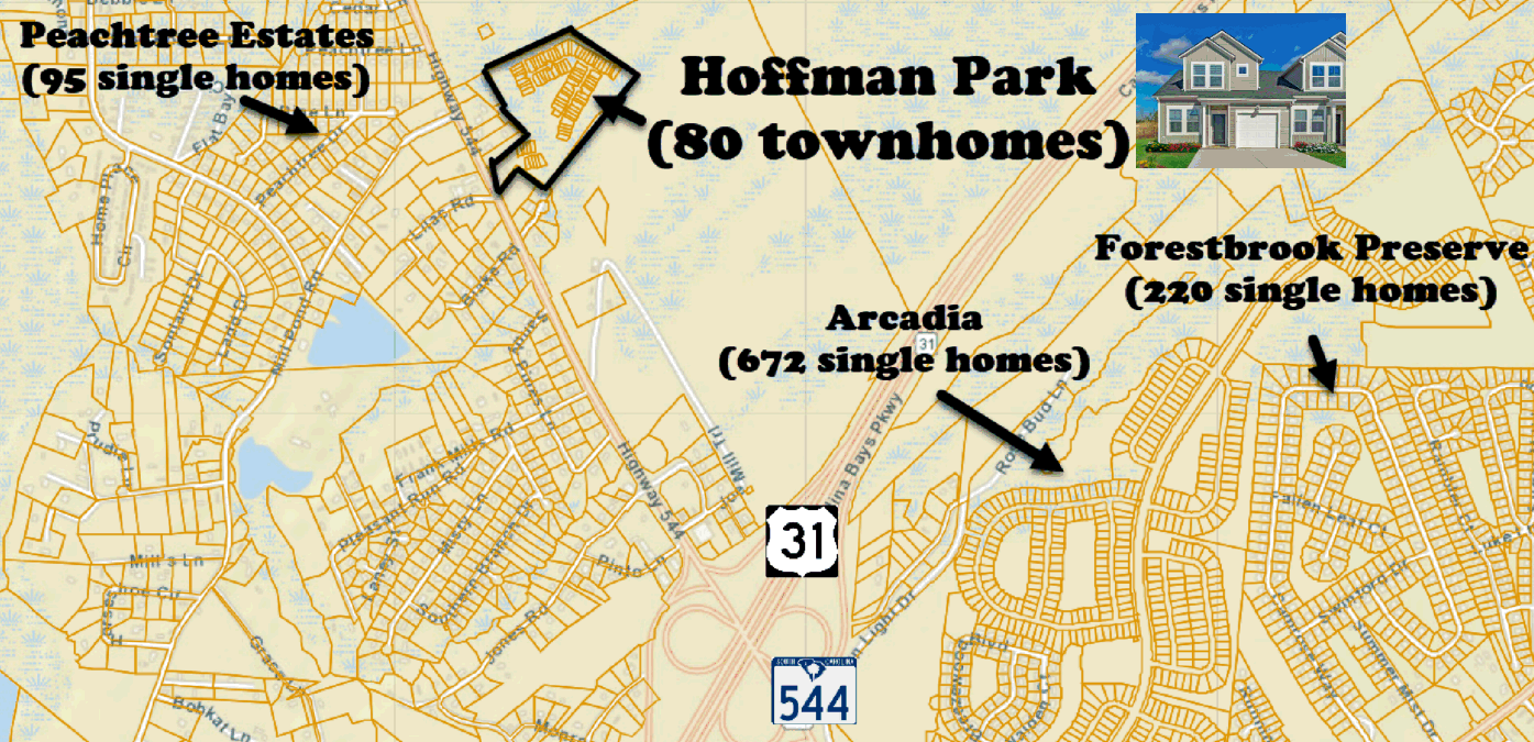 Hoffman Park new townhome community in Myrtle Beach by Lennar
