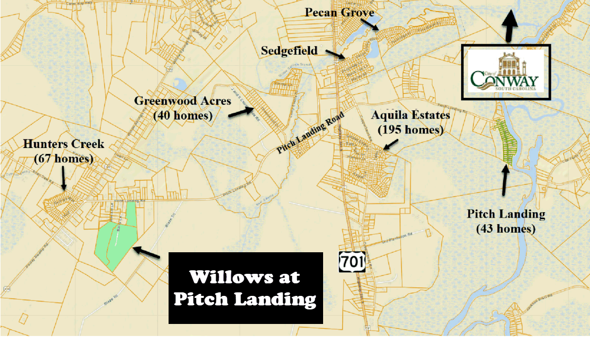 Pitch Landing Crossing new home community in Conway, SC