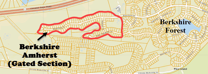 Berkshire Forest - Amherst - gated section of te new home community of Berkshire Forest
