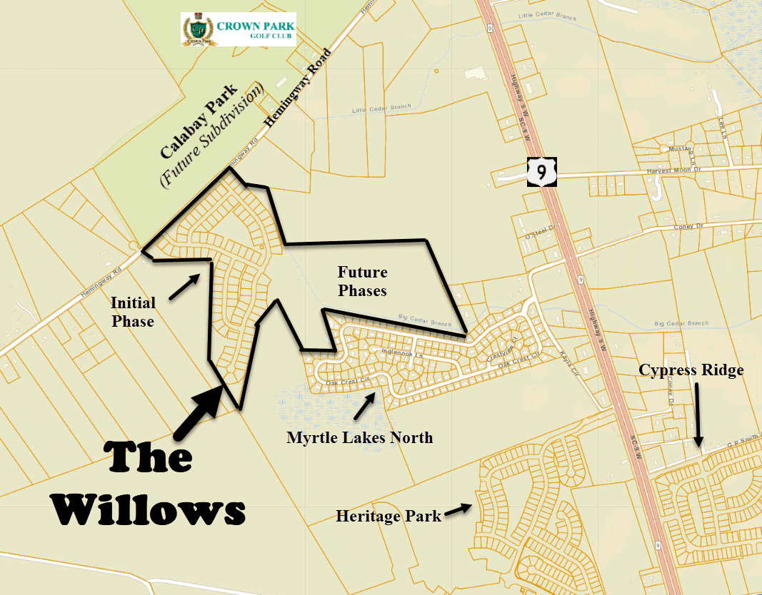 The Willows new home community in Longs, SC