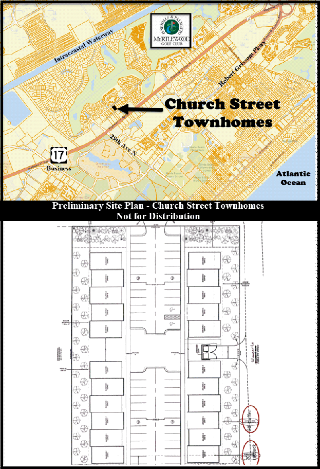 Church Street Townhomes in Myrtle Beach