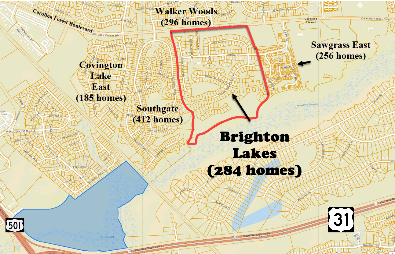 Brighton Lakes new home community in Carolina Forest