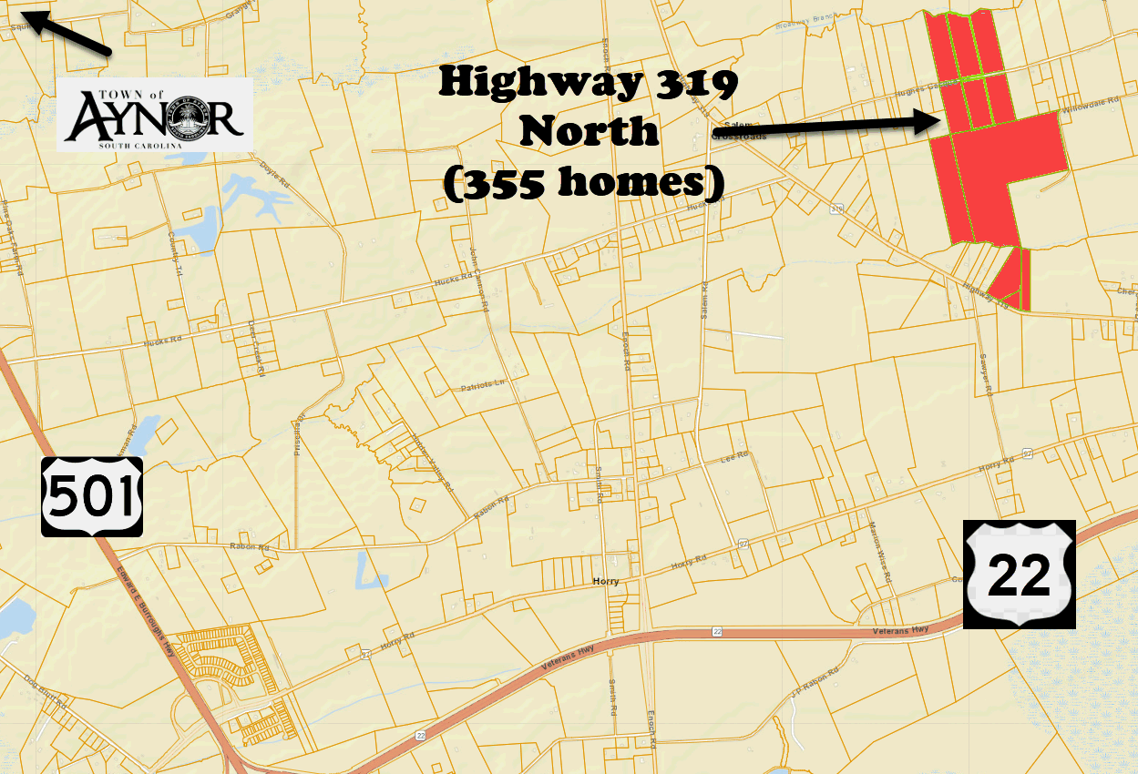 Highway 319 North new home community in Aynor