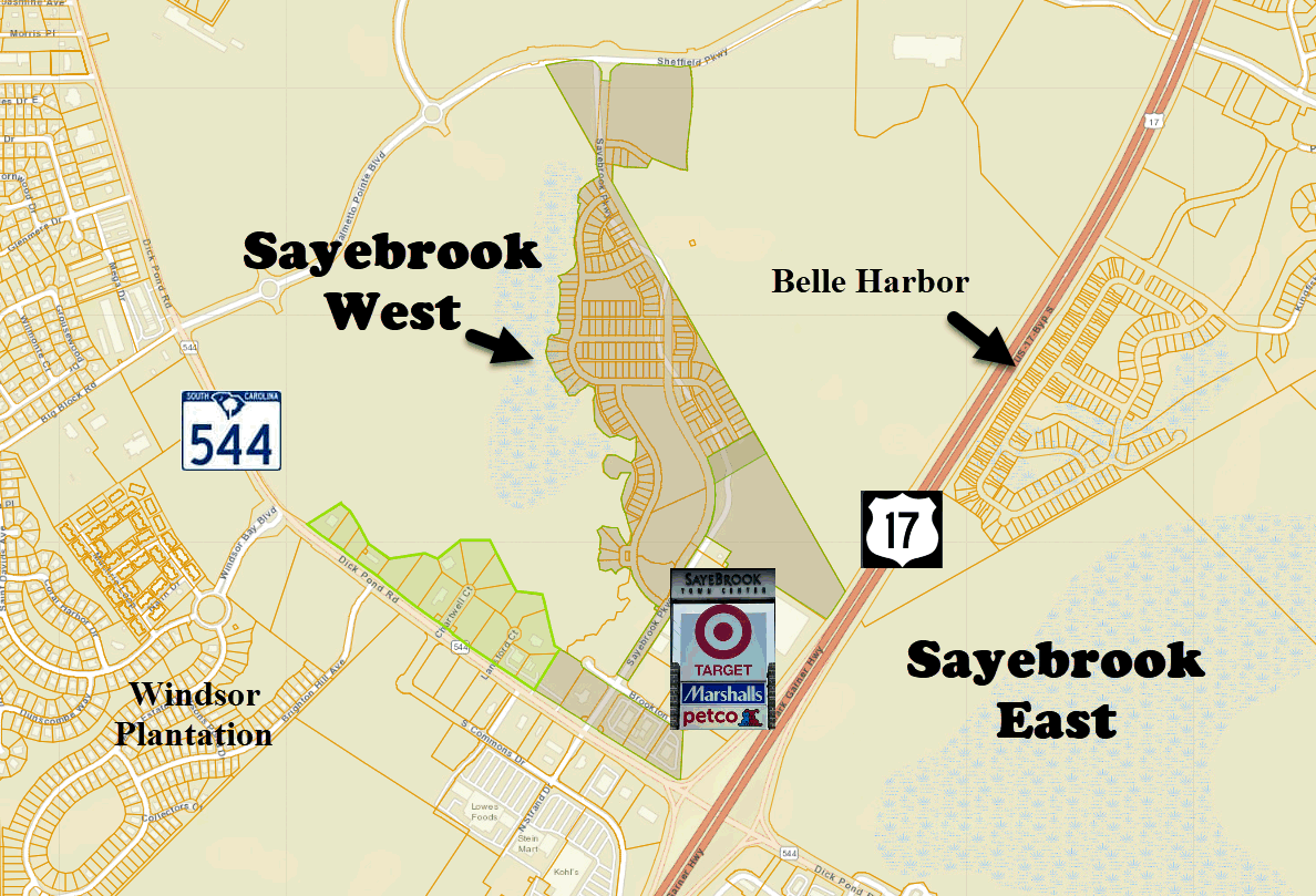 New home community of Sayebrook in Myrtle Beach