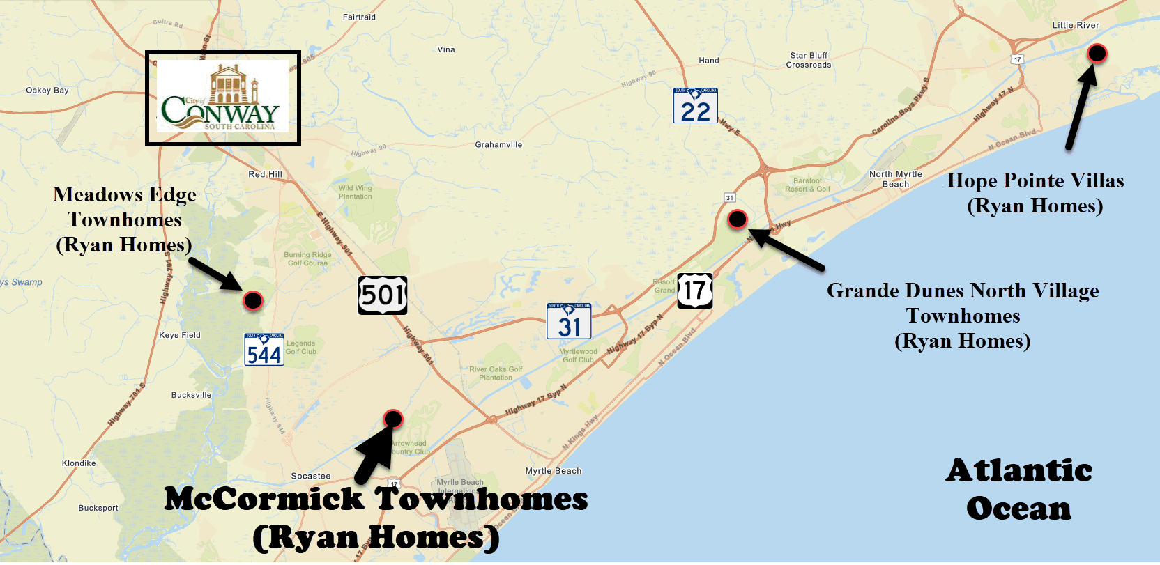 McCormick Townhomes by Ryam Homes in Forestbrook