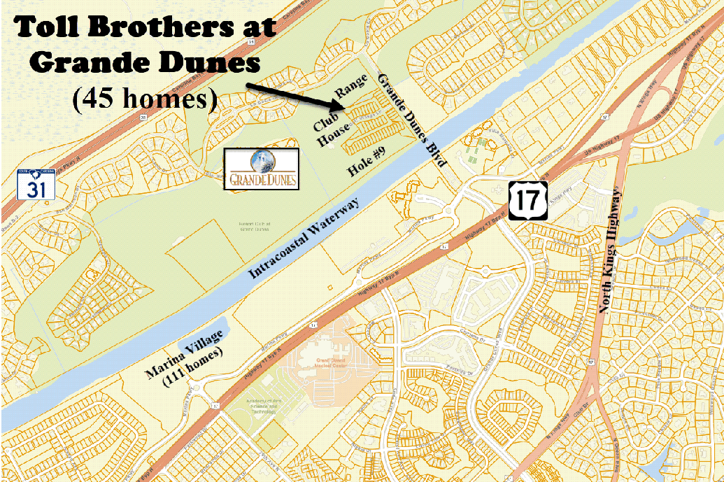 Toll B rothers in Grande Dunes