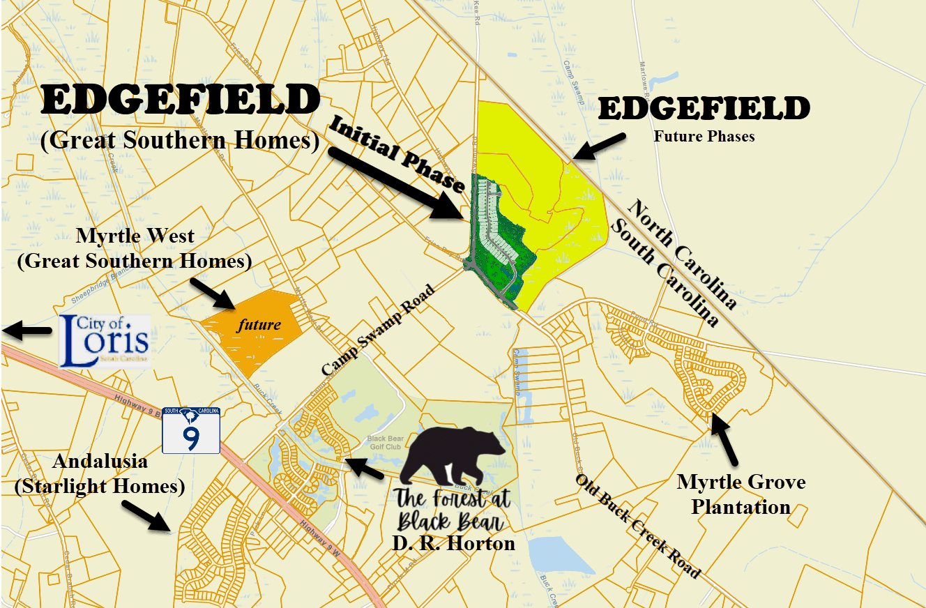 Edgefield in Loris by Great Southern Homes