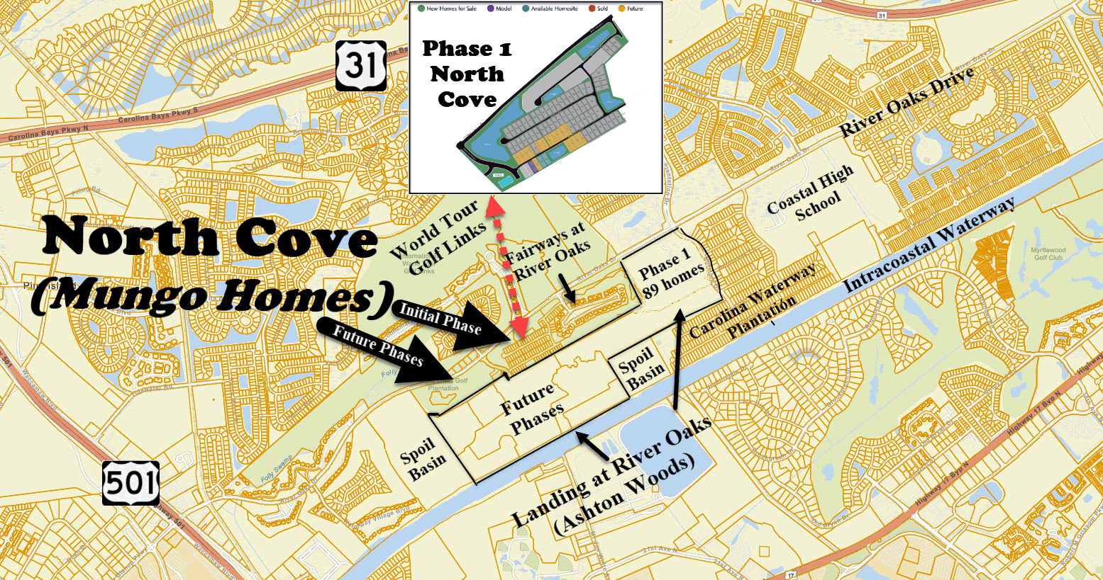 North Cove in Carolina Forest by Mungo Homes