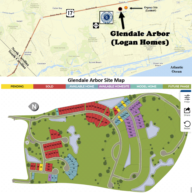 Glendale Arbor in Ocean Isle Beach by Logan Homes