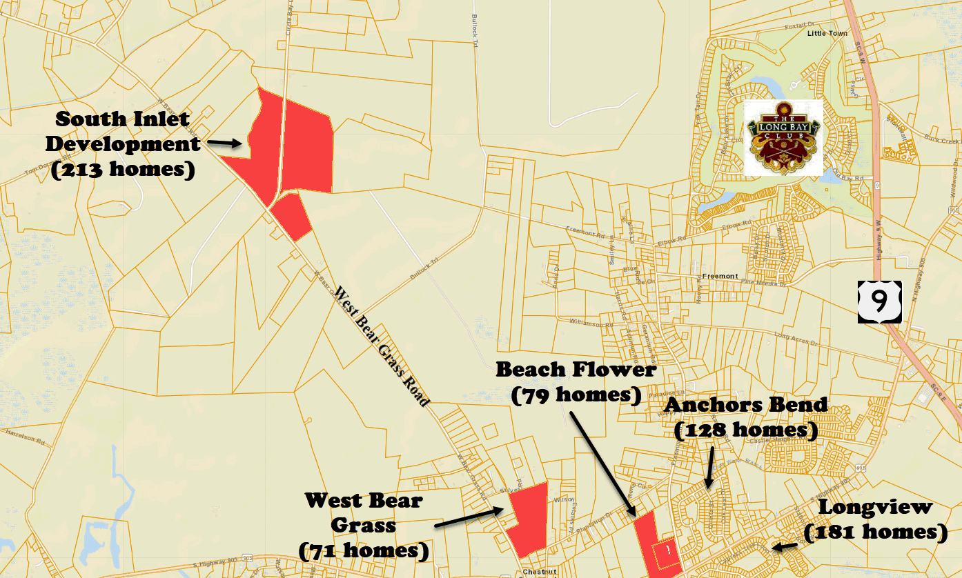 South Inlet Developmewnt new home community in Longs