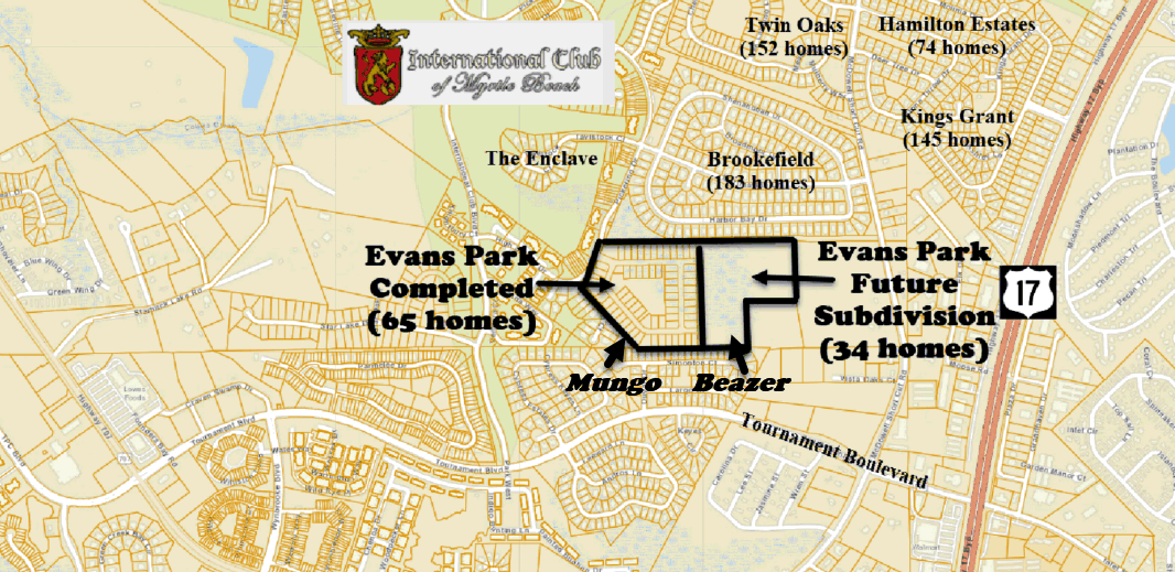 Evans Park new home community in Murrells Inlet