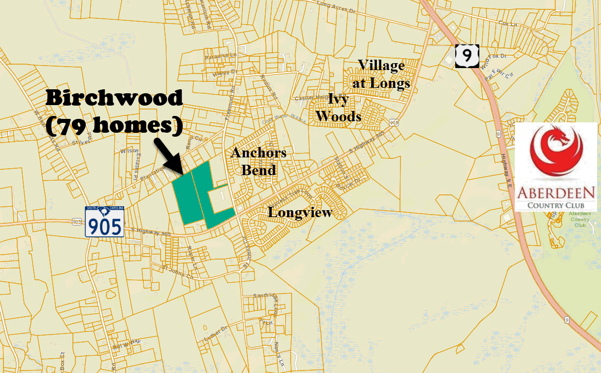 South Inlet Developmewnt new home community in Longs