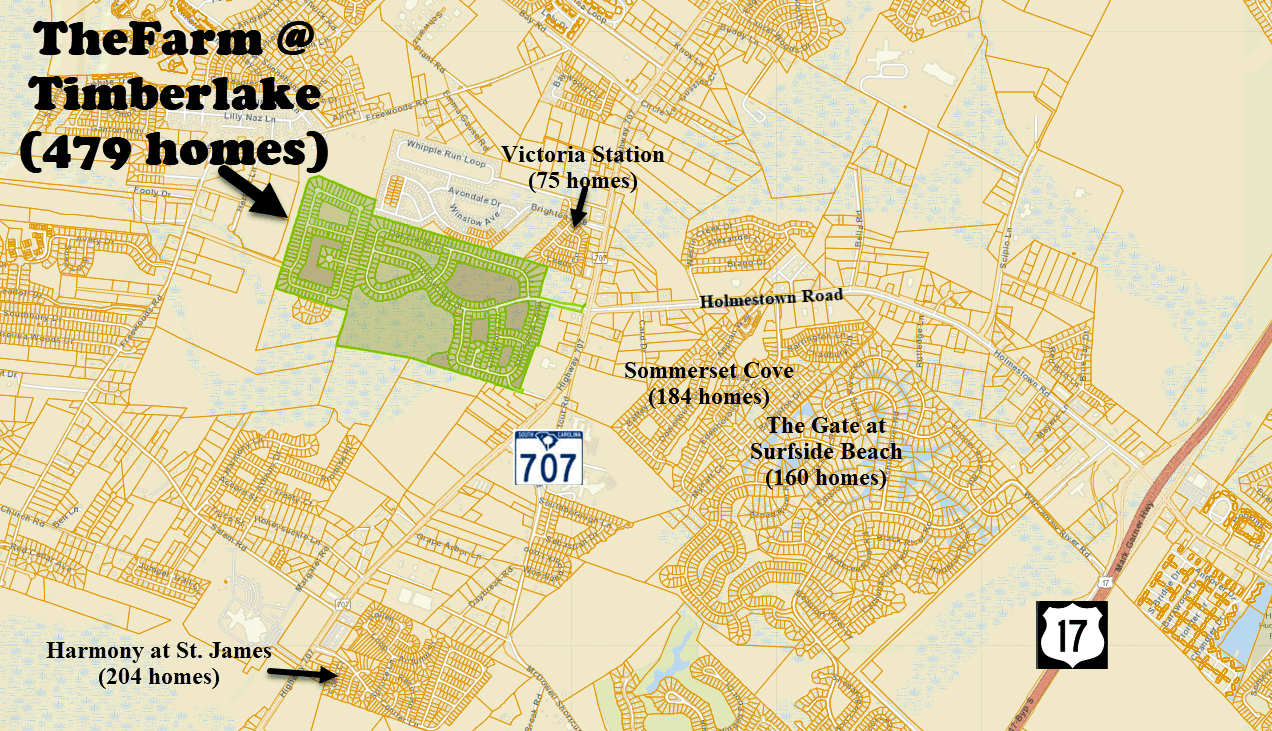 The Farm at Timberlake new home community in Myrtle Beach