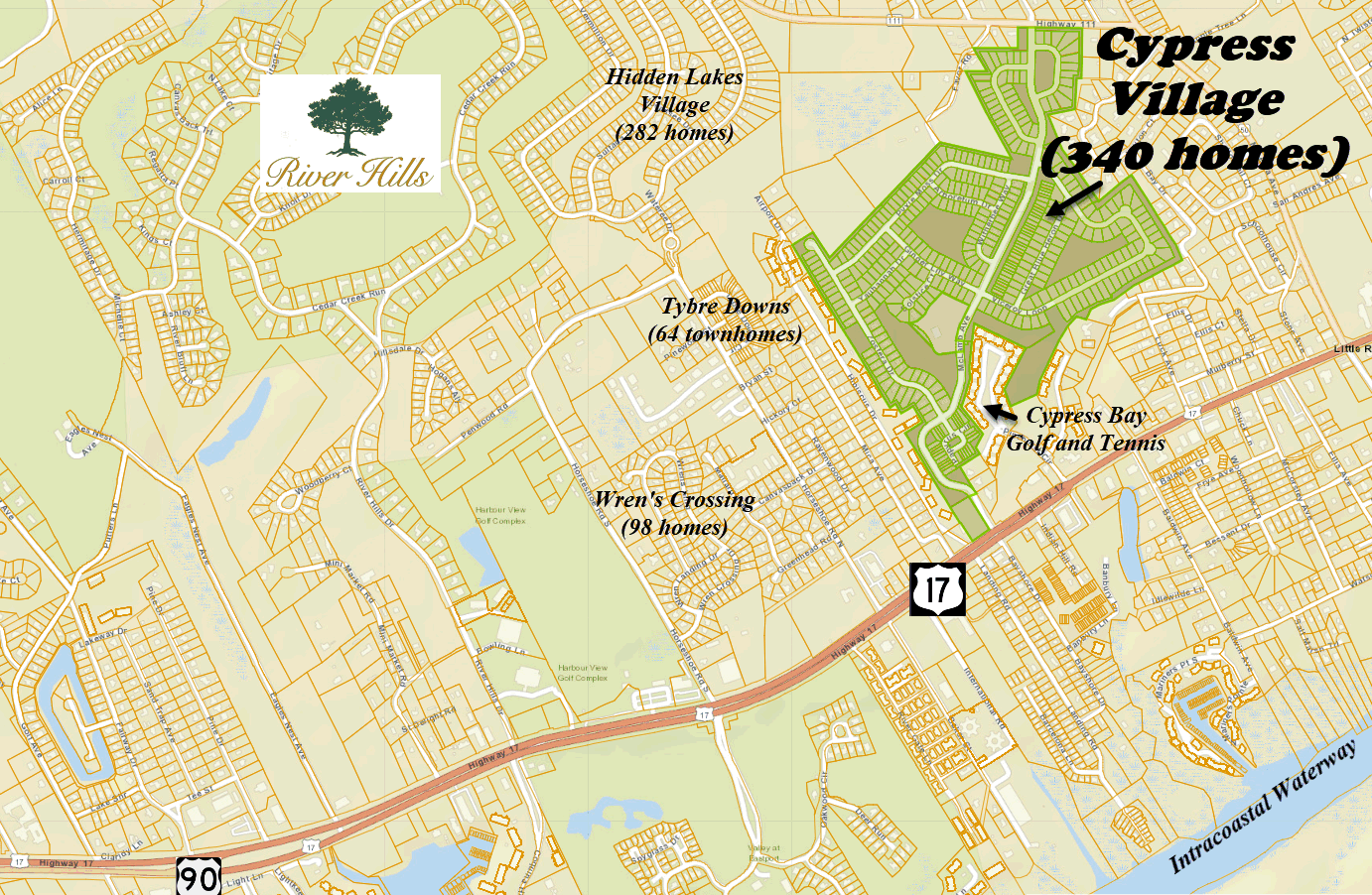 Cypress Village new home community in Little River