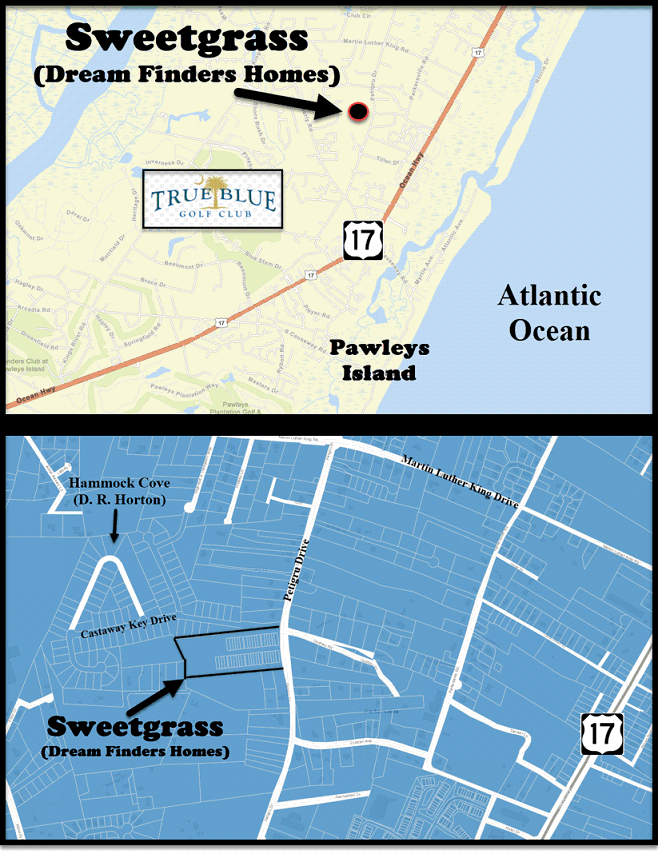 Sweetgrass townhomes in Pawleys Island by Dream Finders Homes