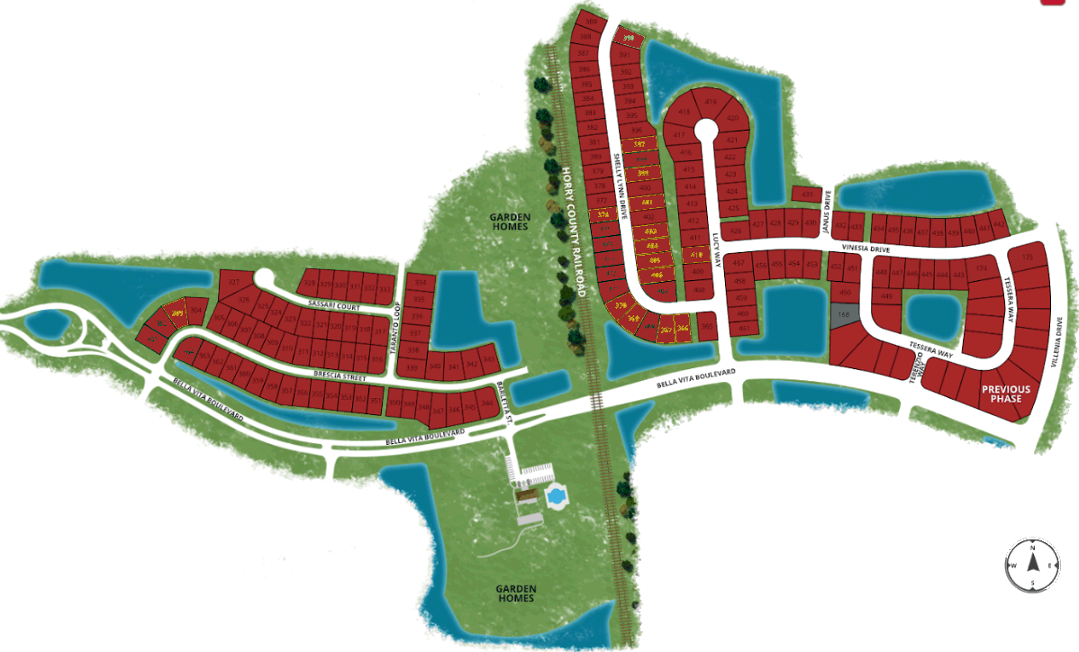 Bella Vita Single Family Homes in Carolina Forest by Beazer Homes