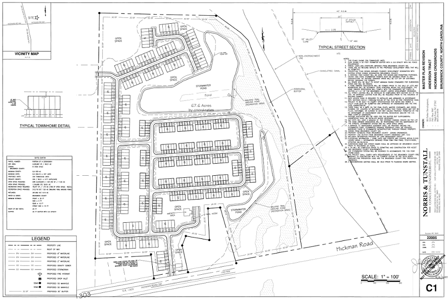 Anderson Farm Townhomes Community Map