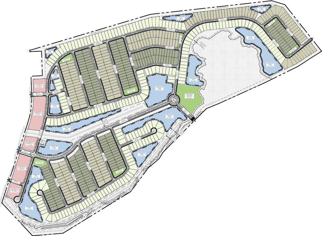 Preliminary Site Map of Woodland Reserve in Ash, NC by Lennar