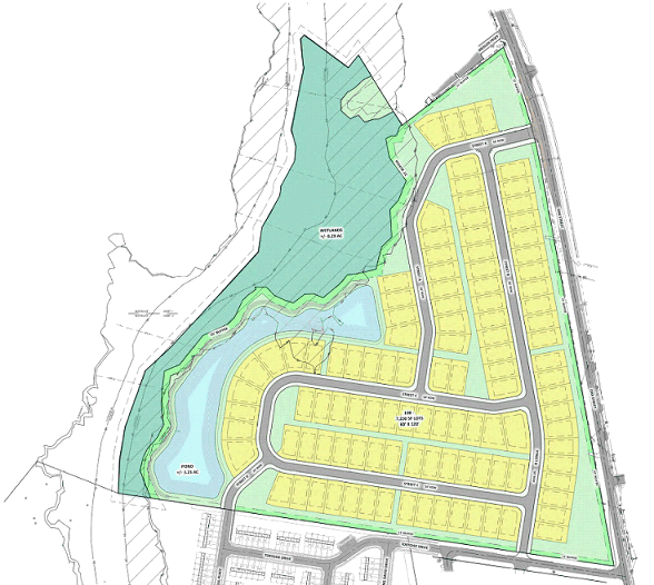 Preliminary Site Plan for Elmhurst Crossing - for information priposes only - data courtest Conway City Council