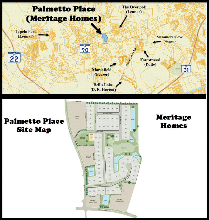 Palmetto Place in Longs by Meritage Homes
